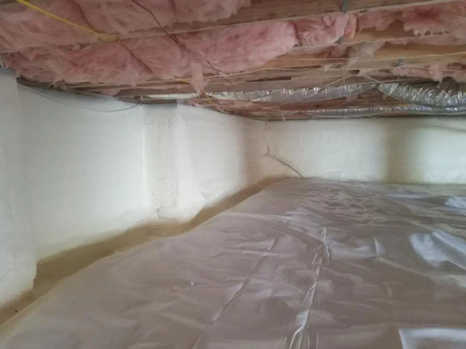 Crawl space encapsulation with closed-cell spray foam for Attic Insulation in Coraopolis